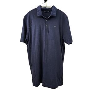 New NWOT Men's Travis Mathew Collared Shirt Blue Medium